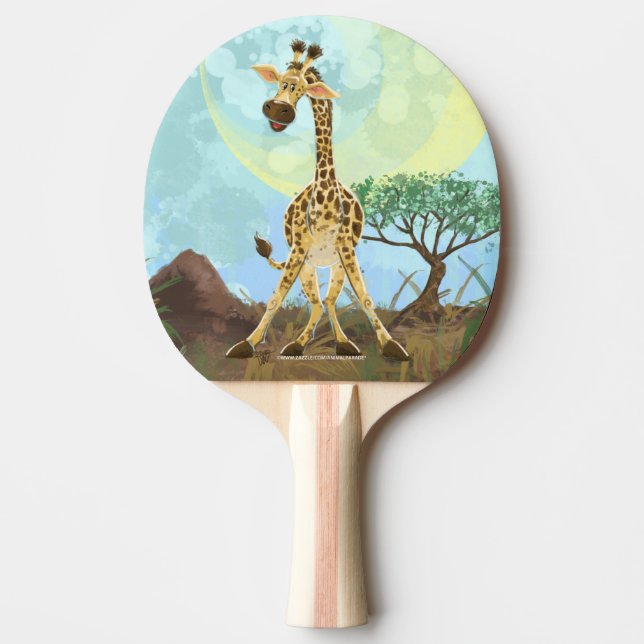Tierparade Giraffe Tischtennis Schläger (Vorderseite)