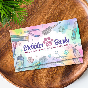 Tierpflege-Dienstleistungen - Wasserfarben-Kunst Visitenkarte