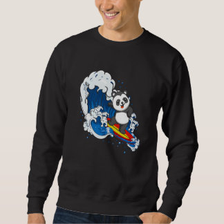 Tierpflege Surfen Wildtiere Tier Panda Bär Surfen Sweatshirt