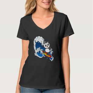 Tierpflege Surfen Wildtiere Tier Panda Bär Surfen T-Shirt