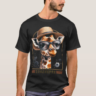 Tierpfleger Giraffe Safari Zoo Tierpfleger - Stil T-Shirt