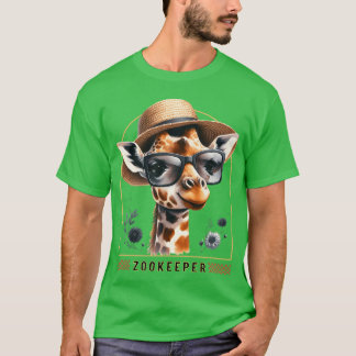 Tierpfleger Giraffe Safari Zoo Wärter T-Shirt