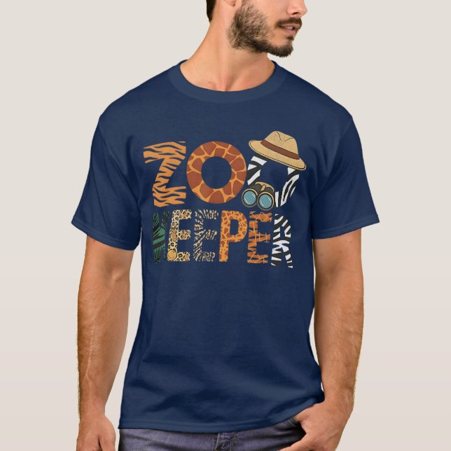 Tierpfleger-Kostüm Vintage T-Shirt (Vorderseite)