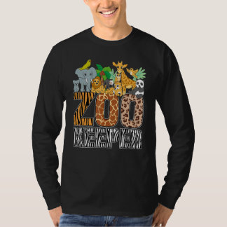 Tierpfleger-Kostüm Zebra Wilde Druck Afrikanisches T-Shirt