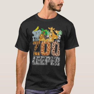 Tierpfleger-Kostüm Zebra Wilde Druck Afrikanisches T-Shirt
