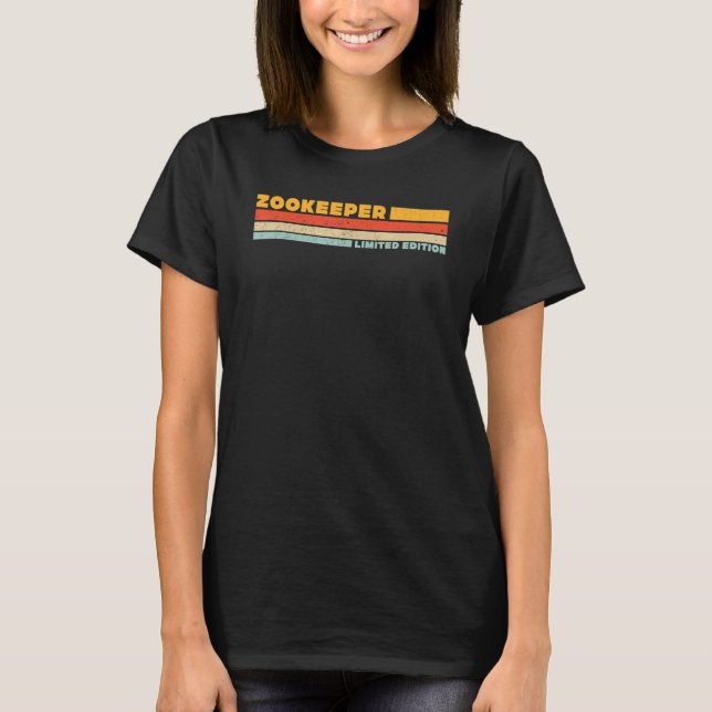 Tierpfleger Retro Berufstitel Beruf T-Shirt (Vorderseite)