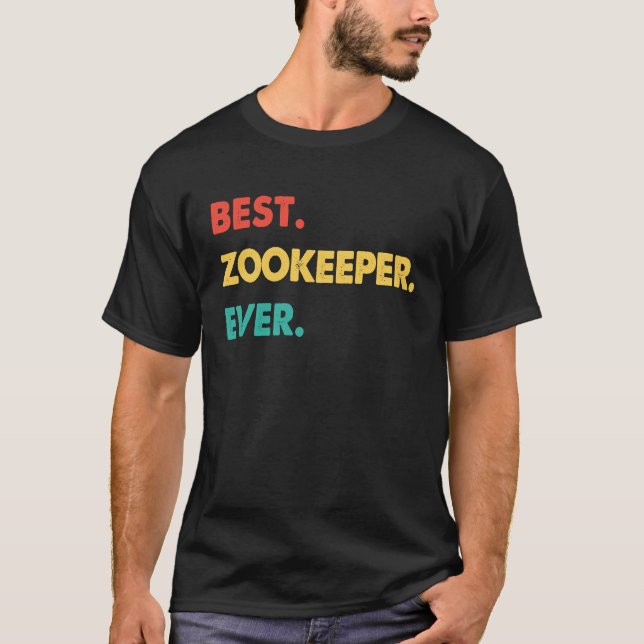 Tierpfleger Retro Bester Tierpfleger Aller Zeiten T-Shirt (Vorderseite)