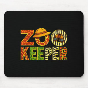 Tierpfleger Tiere Safari-Zoo-Kostüm Erwachsene Mousepad