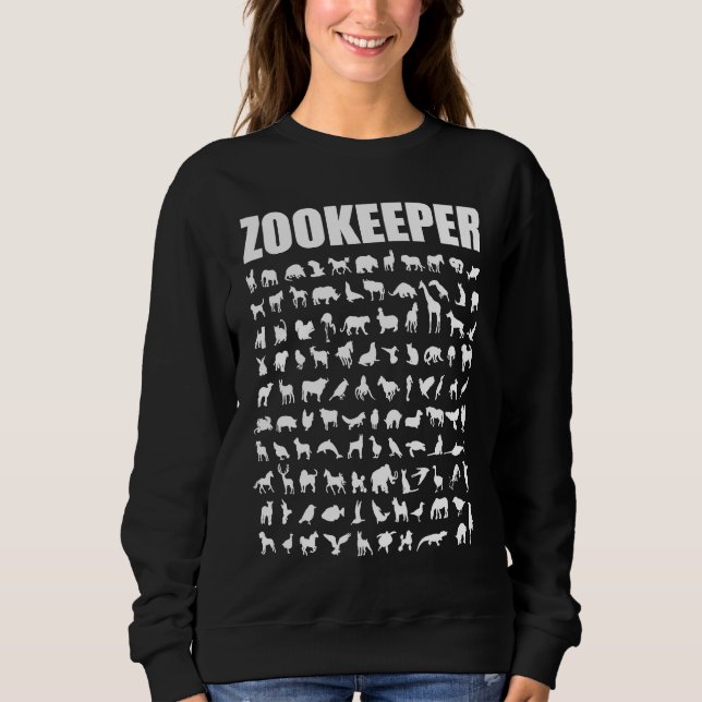Tierpfleger Tierpfleger sagt Zoo Pfleger Sweatshirt (Vorderseite)