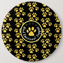 Tierpfoten druckgelbe personalisierte Tierrettung