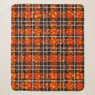 Tierpunkte Karo-Mix-Muster Nahtlose Kunst. Stoff Sherpadecke