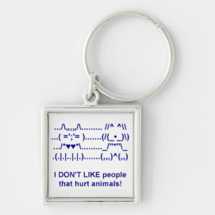 Tierquälerei Haustier Katze Schlüsselanhänger