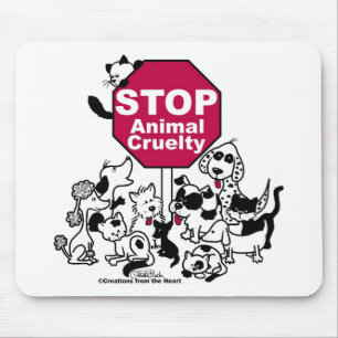 Tierquälerei stoppen mousepad