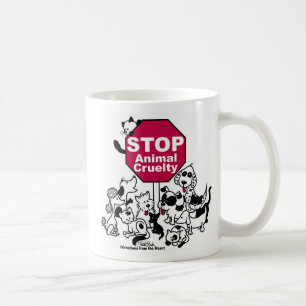 Tierquälerei stoppen tasse