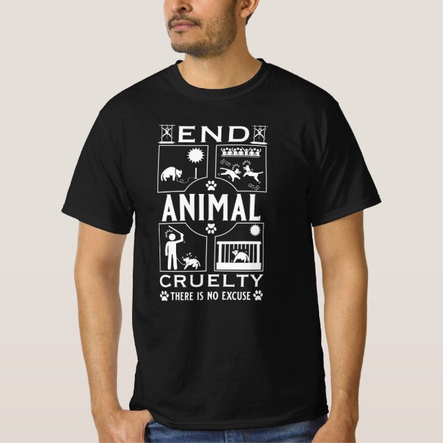 Tierquälerei T-Shirt (Vorderseite)