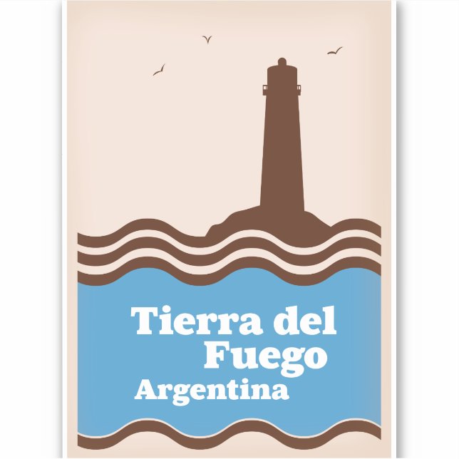 Tierra del Fuego Argentinien, Les Eclaireurs Aufkleber (Vorderseite)