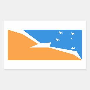 Tierra del Fuego argentinische Provinz Rechteckiger Aufkleber
