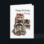 Tierraccoon-Freunde sind wie Unterwäsche-Spaß Karte<br><div class="desc">Wenn Sie LiebeRaccoons,  -tiere oder -wild lebende Tiere dieses für Sie groß sein würden. Die Waschbären,  die an einem Zitat über Freunde lachen,  sind wie Unterwäsche</div>