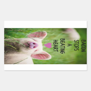 Tierrechtaufkleber Rechteckiger Aufkleber