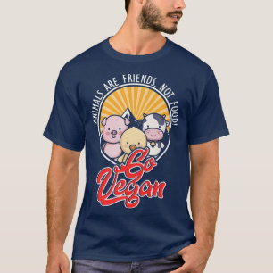 Tierrechte Freunde Lebensmittel Fleisch Vegan Vege T-Shirt
