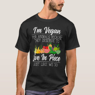 Tierrechte Veggie Vegetarismus Vegan T-Shirt