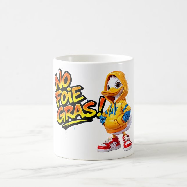 Tierrechts-Protest Graffiti-Kunst Kaffeetasse (Mittel)