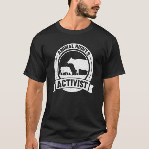 Tierrechtsaktivist Rettet Tiere Erhaltung Rechte T-Shirt