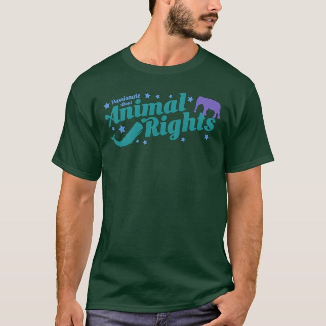 Tierrechtsdesign Freund T-Shirt (Vorderseite)