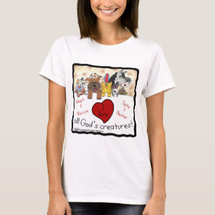 Tierrettung-I-Liebe Alle Gottheiten T-Shirt
