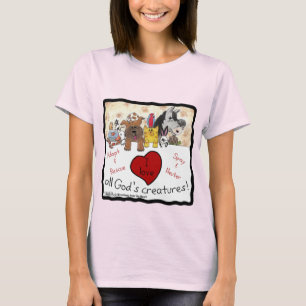 Tierrettung-I-Liebe Alle Gottheiten T-Shirt