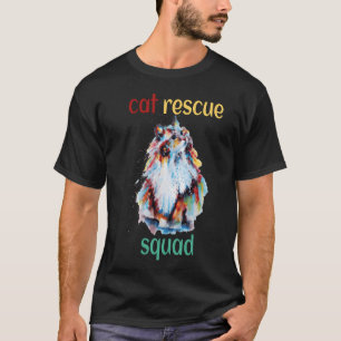 Tierrettung Katze Rettungsteam Freunde T-Shirt