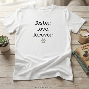 Tierrettung Pflege Liebe Für Immer Pfotenabdruck G T-Shirt