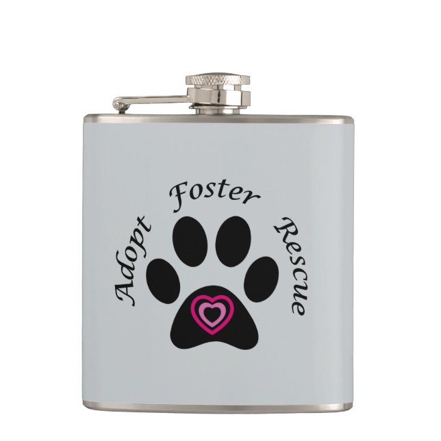 Tierrettungs-Flasche Flachmann (Vorderseite)