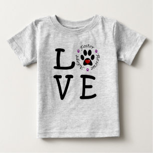 Tierrettungs-Liebe-Baby-Geldstrafe-Jersey-T - Baby T-shirt