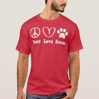 Tierrettungsgeschenke Männer Frauen Kinder Frieden T-Shirt