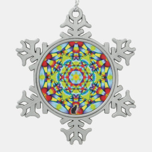 Tiers Kaleidoskop Snowflake Ornament