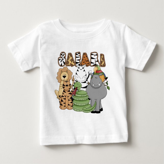 Tiersafari Baby T-shirt (Vorderseite)