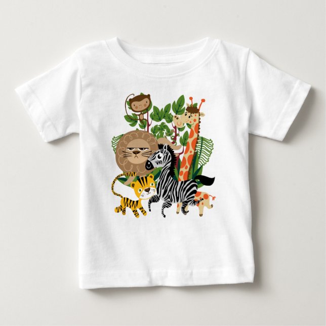 Tiersafari-Babyraglan-T - Shirt (Vorderseite)