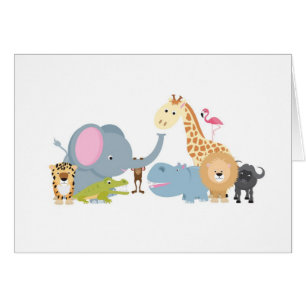 Tiersafarigruppenweiß