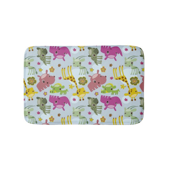 Tiersafarimuster Badematte (Vorderseite)