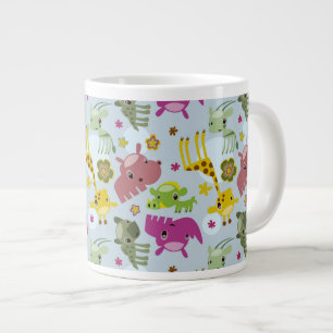 Tiersafarimuster Jumbo-Tasse