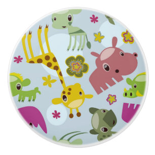 Tiersafarimuster Keramikknauf