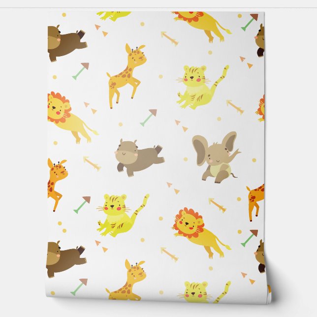 Tiersafaripfeile Tapete (Abrollen)