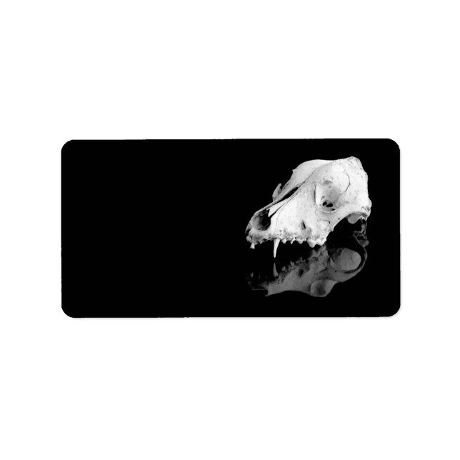 Tierschädel Adressaufkleber (Vorne)