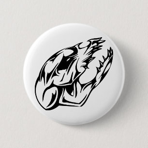 Tierschädel Button
