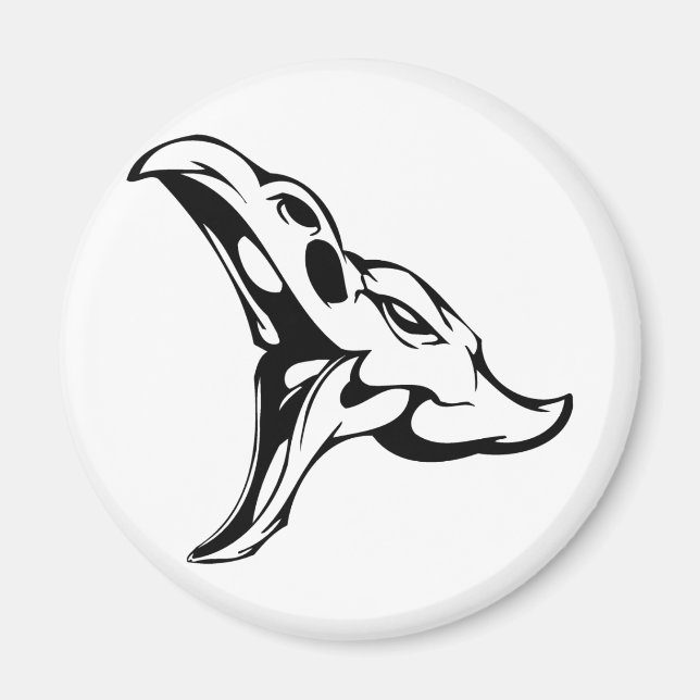 Tierschädel Magnet (Vorne)