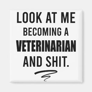 Tierscharzt-Shirt Lustiges Veterinär-Abschlussgesc Magnet