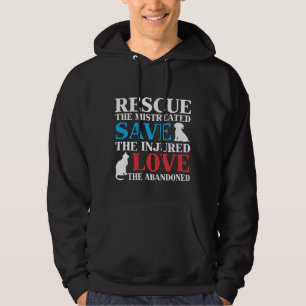 Tierschutz Rett Cat Dog Vet Tech Veterinary Hoodie