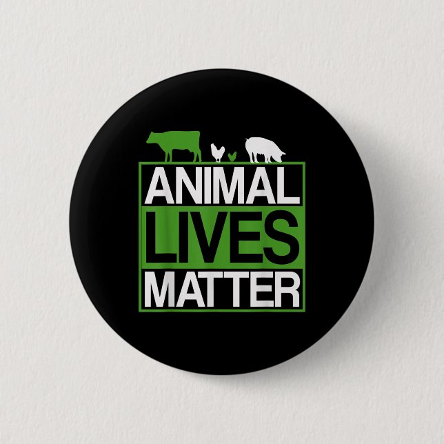 Tierschutz Vegetarier - Environ Button (Vorderseite)