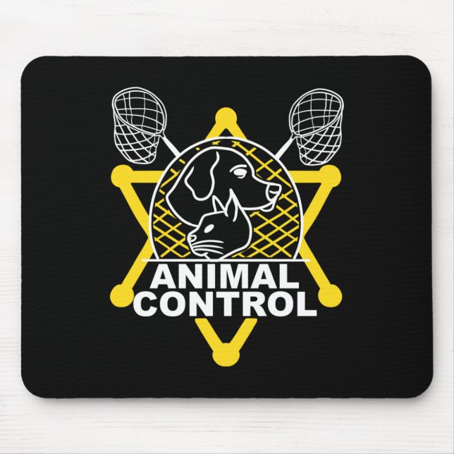 Tierschutzbeauftragter Fänger Katzen Hunde Lustig  Mousepad (Vorne)